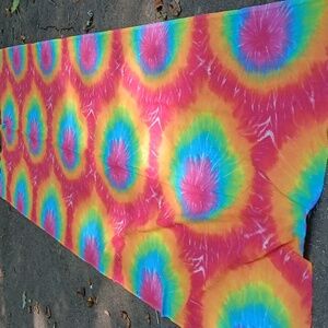 Wall Decor. Vibrant Tie-Dye‎ Fabric. 32in.x145in.